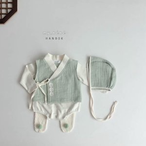 마이베베 베베추석 남아 한복 슈트 (0-12개월전후) 3종세트