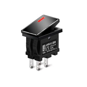 차량용 12V 방수 스위치 자동차 사각 미니 스위치 MGS-33 레드