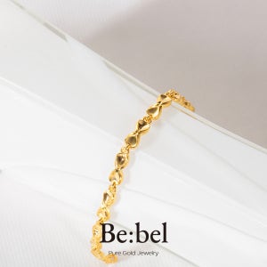 순금팔찌 11.25g(3돈) 24k 여자 리본 볼드 비벨