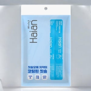 치약 묻은 칫솔 코팅 쉽게닦는 해외여행준비물 개별포장 10개입 1세트