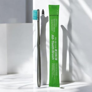 치약 묻은 칫솔 코팅 쉽게닦는 해외여행준비물 개별포장 10개입 1세트