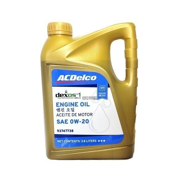 GM쉐보레 덱소스1 젠3 dexos1 gen3 엔진오일 0W20 3.8L P93747738