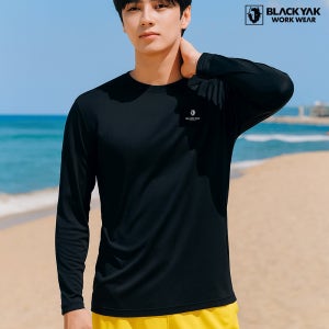 블랙야크 여름 가을 긴팔티셔츠 남성 쿨링 일라이트 라운드 등산복상의