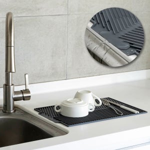 논슬립 실리콘 식기건조매트 싱크대 물빠짐 드라잉매트