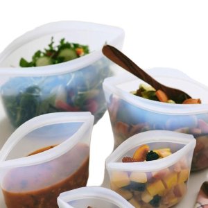 실리콘 지퍼백 재사용 슬라이딩 전자레인지 식품등급 237ml 1개