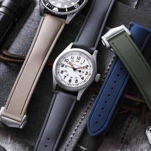 FKM 세일클로스 러버 스트랩 20mm 21mm 22mm 밴드 카시오 세이코 티쏘 호환