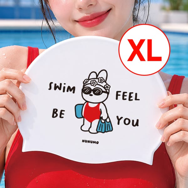 누누모 실리콘수모 특대형 롱헤어 빅사이즈 성인 수영모