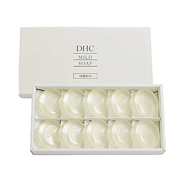 <b>DHC</b> 디에이치씨 마일드 비누 10개 세트 민감성 <b>건성</b> <b>피부</b> 저자극 세안 비누