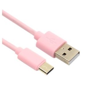 넥시(전자기기) USB C타입 3A 고속 충전케이블 2M NX-U31C-B010 NX792 핑크