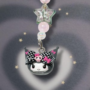 산리오캐릭터즈 한정판 20주년 쿠로미 피규어 스트랩