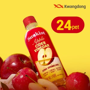 (광동 직영) 썬키스트 애사비 소다 제로 스파클링 350ml 24개 (유/무라벨 랜덤발송)