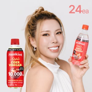 [광동 직영] 썬키스트 애사비 소다 제로 스파클링 350ml 24개
