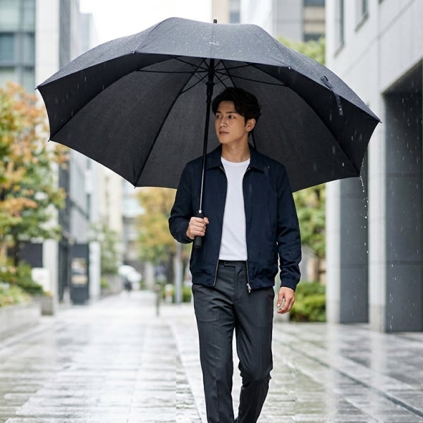 둘이 써도 여유있는 초대형 자동 75 데일리 장우산 골프우산 1개부터 인쇄제작 가능
