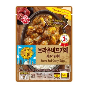 오뚜기 오즈키친 브라운비프카레, 180g, 1개