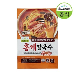 칠갑농산 홍게칼국수 361g 2인분