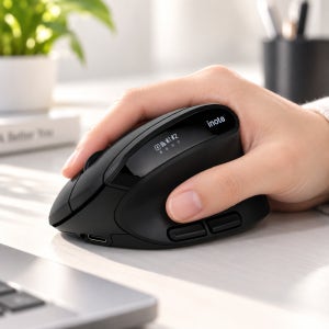 아이노트 VM560RB 인체공학 충전식 버티컬 마우스 왼손용 오른손용
