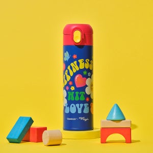 [위글위글X글라스락] 원터치 텀블러 500ml (블루)