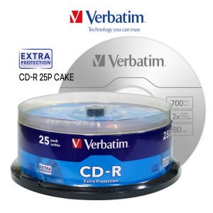 버바팀 CD-R 25P CAKE 700MB 52배속 25장 공디스크