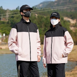 아워리빙 투톤 바람막이 남녀공용 아웃도어 간절기 자켓 점퍼