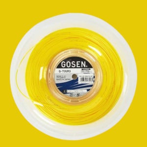 (릴 컷팅)고센 지투어 3 G-TOUR 1.18 옐로우 테니스스트링 테니스줄 노랑