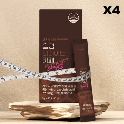 김소형원방 슬림다이어트 디카페인 카페 3g 커피다이어트 아메리카노맛 10포, 4개