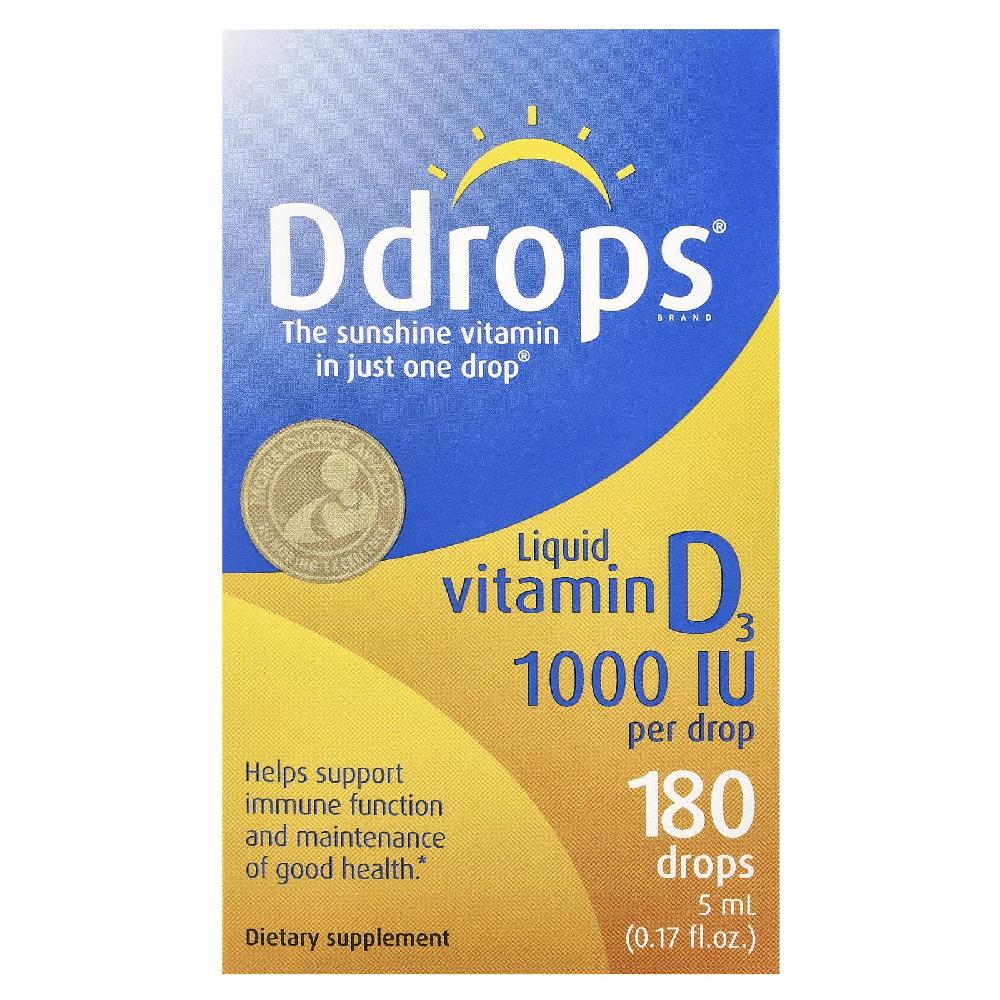<b>디드랍스</b> 액상 비타민 D3 디3 효능 1000IU 5ml <b>Ddrops</b>