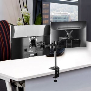 듀얼 모니터 거치대 스탠드암 암 받침대 사무용 3단