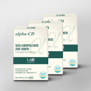 랩온랩 알파CD 알파시클로덱스트린 레몬 제로컷 알파씨디 분말 20포, 3개