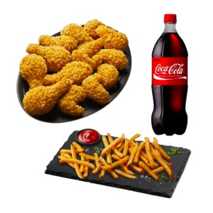 BBQ치킨 황금올리브콤보+BBQ감자튀김+콜라1.25L 모바일쿠폰
