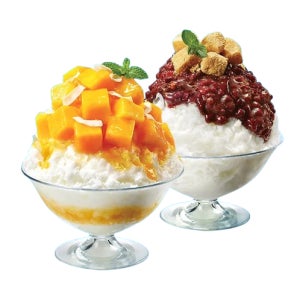 파리바게뜨 애플망고 빙수+통단팥 듬뿍 우유 팥빙수 모바일쿠폰