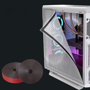 잘라쓰는 PVC 메쉬 컴퓨터 먼지 필터 80cm x 30cm 자석 부착식 롤자석 포함 세트