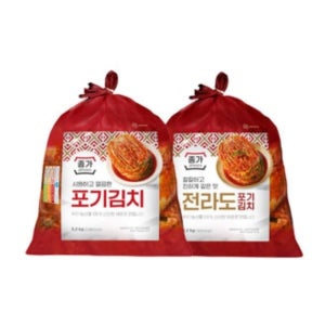 종가집 중부식 포기김치 + 전라도식 포기김치 홈쇼핑구성 (5.2kg X 2) 배추김치