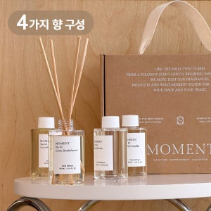 모먼트 디퓨저 베스트 향 4가지 대용량 집들이 선물 세트 640ml, 1개