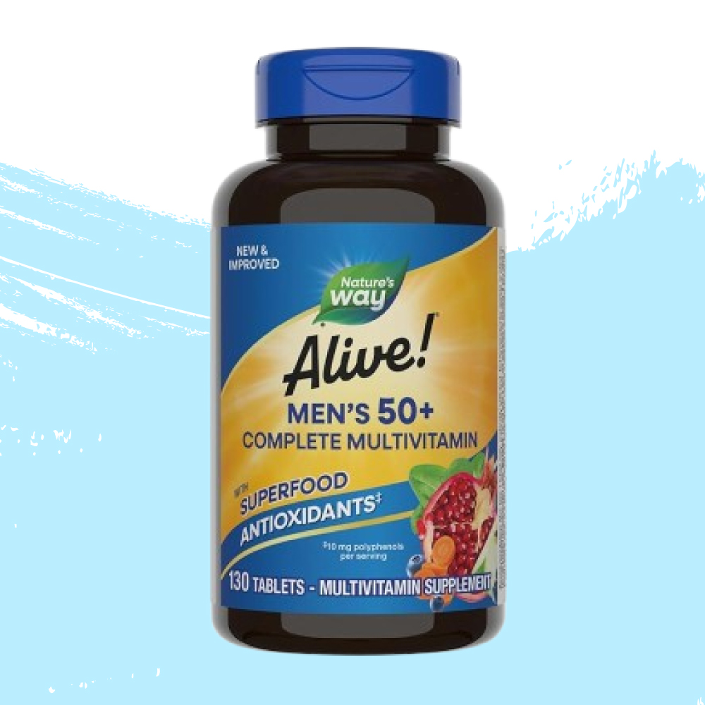 얼라이브 50+ <b>맨스 컴플리트 멀티비타민</b> 올인원영양제 슈퍼푸드 130정