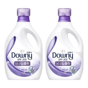 다우니 냄새 딥클린 라벤더 클린 세탁세제 본품 1.9L 2개