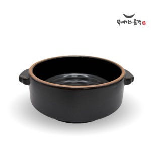 튼튼한 업소용 무균열 뚝배기 가벼운 세라믹 영도예 투톤 아리랑 18.5cm