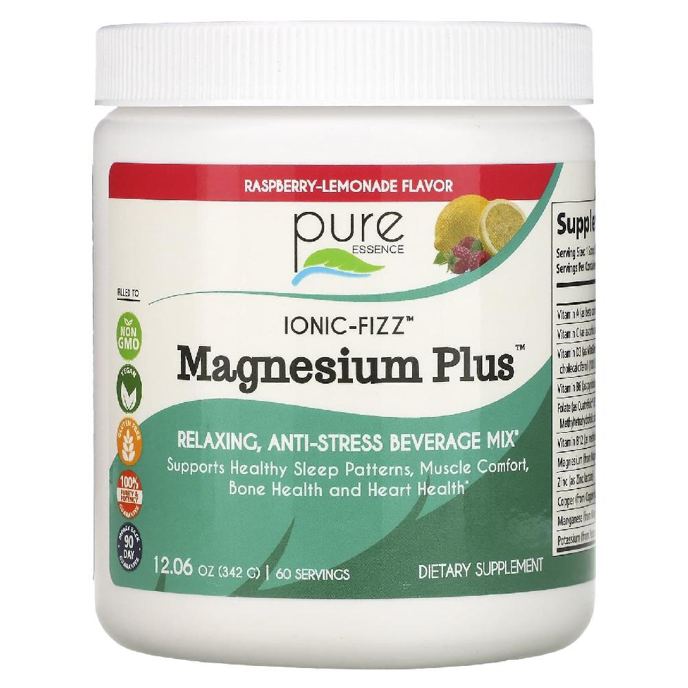 퓨어에센스 <b>마그네슘 플러스</b> Magnesium Plus <b>라즈베리 레모네이드</b> 맛 342g