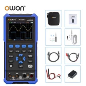 HDS242S 오실로스코프 200MHz OWON 250MSa/S 디지털 핸드헬드 RMS 1 HDS242 대역폭 40MHz