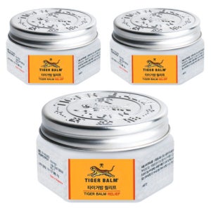 호랑이 연고 효능 관절 근육 태국 마사지 크림 베트남 타이거 밤 화이트 25g 3개