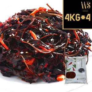 [반찬단지] 고추잎무침 4kgx4팩 [ 업소용 대용량 밥도둑 반찬 고춧잎무침 반찬류 ]