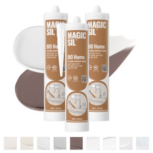 오성 매직씰 바이오홈 욕실 주방 싱크대 조색 프리미엄 인테리어 실리콘 라이트 그레이, 1개