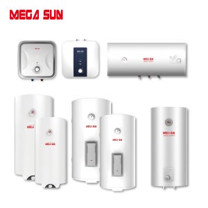 [본사직영] 스테인리스 전기온수기 50리터 하향식 벽걸이 가로형 50L