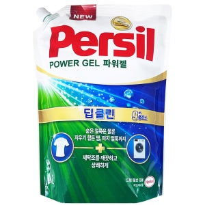 퍼실 파워젤 겸용 액상 세탁세제 리필 2.1L 4개