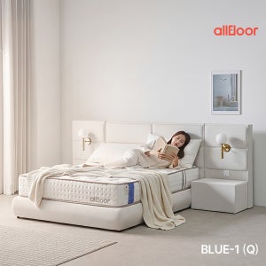 올플로어 50kg/m³ 2중 압축 고밀도 탄탄한 BLUE-01 매트리스 Q(퀸)