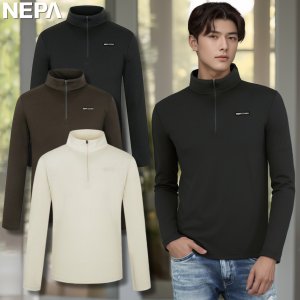 네파 긴팔티 폴라텍 반집업 남성 기능성 흡습속건 아웃도어 골프 활동복 등산긴팔티