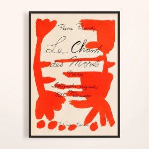 피카소 그림 작품 바우하우스 전시 포스터 명화 액자 A2 Le Chant