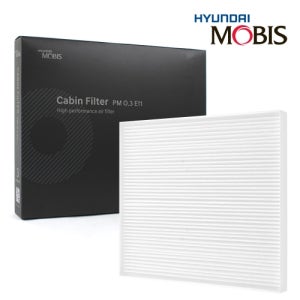 모듬컴퍼니 현대모비스 PM0.3 헤파 E11 순정 차량용 에어컨 히터 필터(현대 기아 제네시스) 그랜저 아반떼 싼타페 쏘렌토 카니발 스포티지 K8 니로 G80 GV80 투싼 EV9