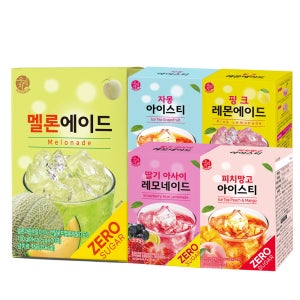송원 우리차 멜론 20T + 딸기 아사이 20T + 피치망고 20T + 자몽 20T + 핑크 레몬 20T x 1개