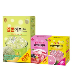 송원 우리차 멜론 에이드 20T + 딸기 아사이 레모네이드 20T + 핑크 레몬에이드 20T x 1개