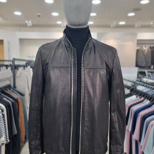 바쏘옴므 24F/W 천연 양가죽100% 블랙 베지터블 가죽 점퍼WSY5UA07-4